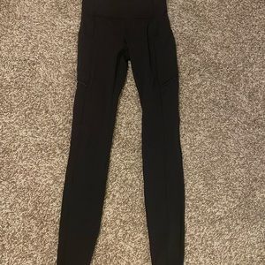 Lululemon- Fast and Free High-Rise Tight 28”, Black, Size 0